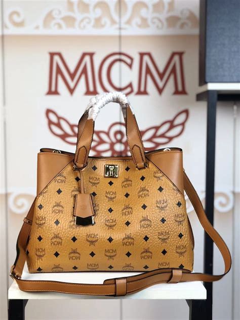 mcm shopper bag replica|authentic mcm bags.